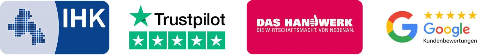 Meisterbetrieb seit 1991 · HWK Dortmund Reg.-Nr. DO-31-08847 · Nach DIN 1986-100 · Berufshaftpflicht 5 Mio €